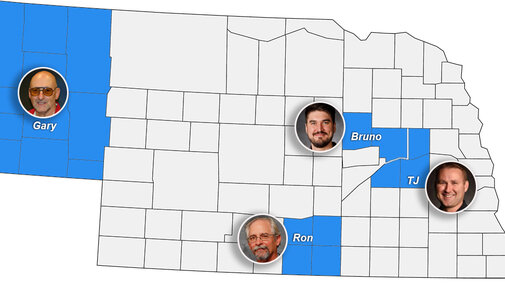 Extension educator county map