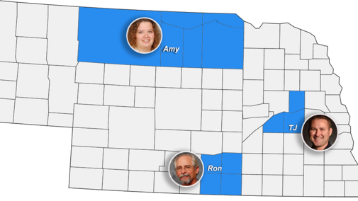 Extension educator county map