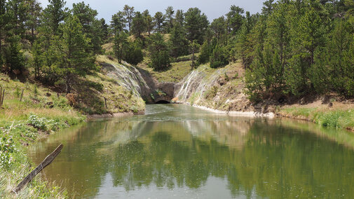 water in Tunnel No. 2 during irrigation season