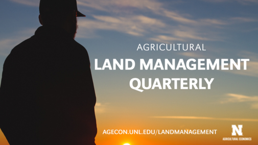 Image promoting the Agricultural Land Management Quarterly.