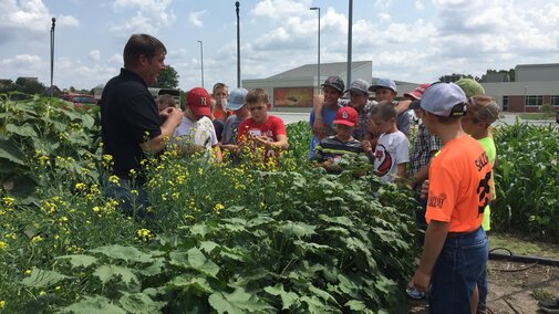 Youth at Youth Agronomy Field Day