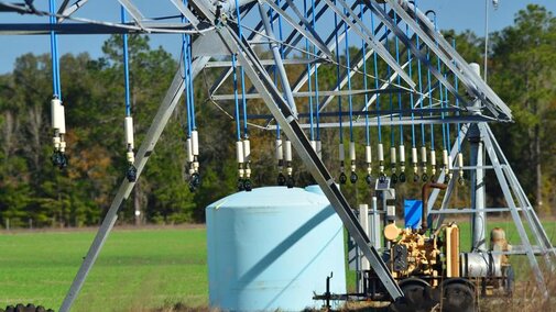 Chemigation system on farm