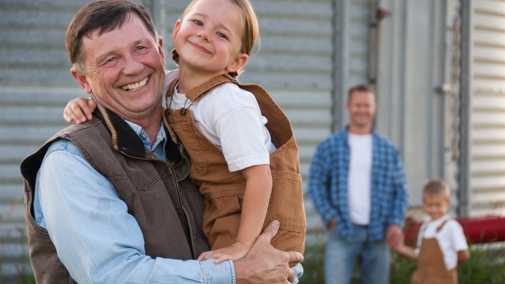 Farming family