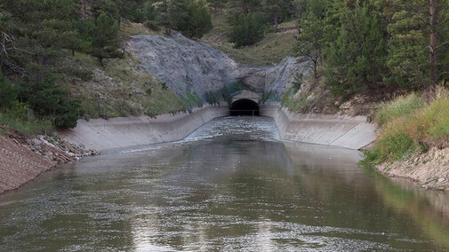 Water is flowing again in the Gering-Fort Laramie and Goshen Irrigation Canal