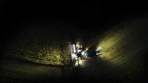 Aerial harvest photo