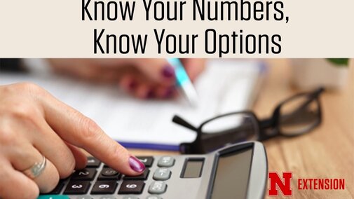 person using calculator