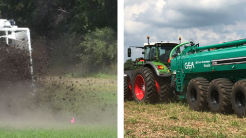 Precision manure application equipment displayed at the 2019 Manure Expo,