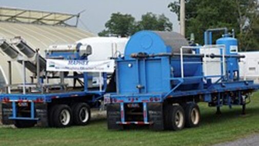 USDA ARS equipment used to extract phosphorus from manure