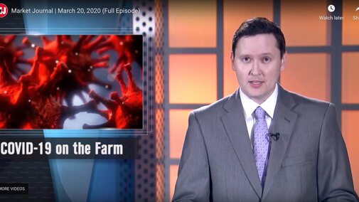Market Journal's Troy Moling reporting on COVID-19