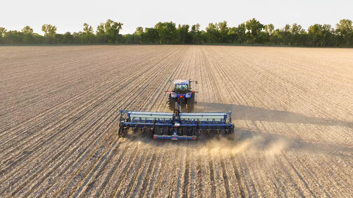 Figure 1. Planting an on-farm research study in southeast Nebraska (Photo by Laura Thompson)