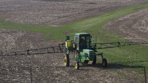 Sprayer in the field