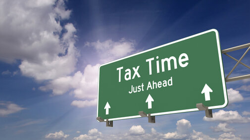 Tax Time sign