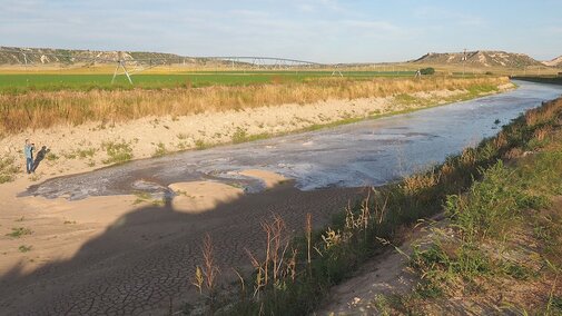 irrigation canal in western Nebraska