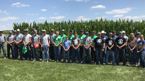 Seven teams of youth, shown here, participated in the 6th Annual Crop Scouting Competition. The top two teams, Colfax County 4-H and Kornhusker Kids 4-H Club Team #1, will represent Nebraska at the Regional program in Iowa on August. 26. (Photos by Brandy VanDeWalle