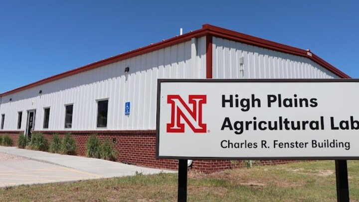 High Plains Ag Lab building and sign