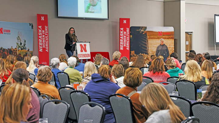 women listen during presentation at past WIA conference