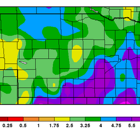 Nebraska precipitation map