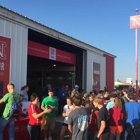 Attendees at Husker Harvest Days, Sept. 13-15 near Grand Island, can find the University of Nebraska-Lincoln's Husker Red steel building at Lot 321 on the south side of the exhibit grounds.