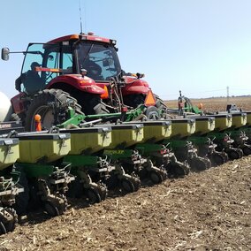 Planter ready to enter the field.