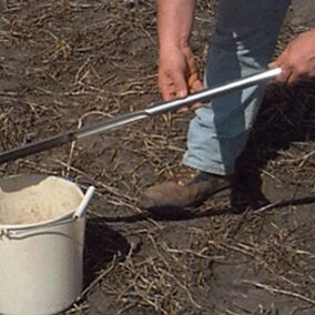 soil probe in use