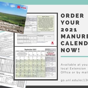 Flyer for manure calendar. Available at your local extension office.