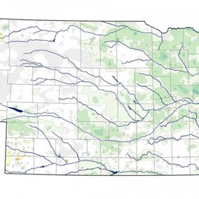 summary map of Nebraska groundwater levels. 