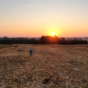 Farmer on land