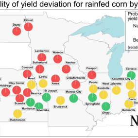 2021 corn yield forecast for midwestern states