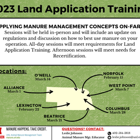 Land Application locations