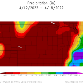 April precipitation map