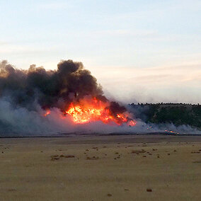 Wildfire in western Nebraska 2022