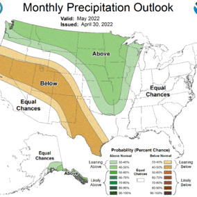 May precip outlook map