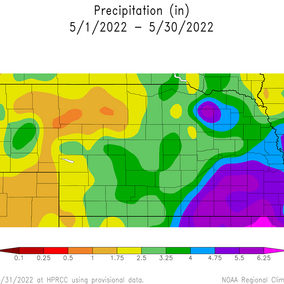 May precipitation totals map