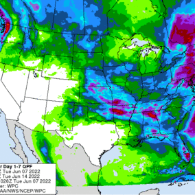 Precipitation map
