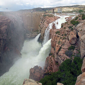 Pathfinder Dam spillway