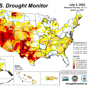 July 5 drought map