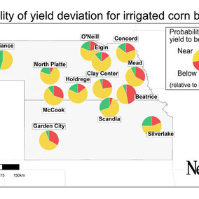 Corn yield forecast map 2022