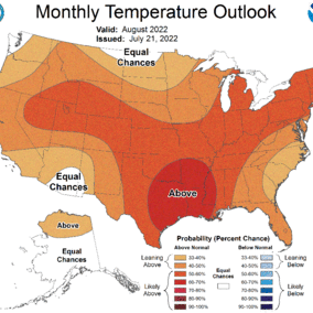 August temp outlook