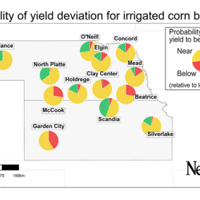 Corn yield forecast map 2022