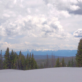 Sierra Madre Mountain Range Snowpack