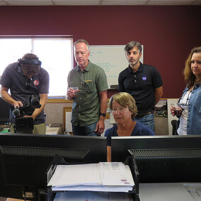 Angela Knuth and NASA members