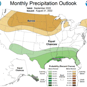 September precipitation outlook 