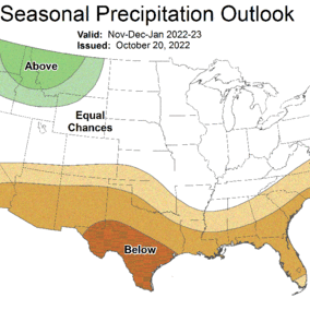 Fall precipitation outlook