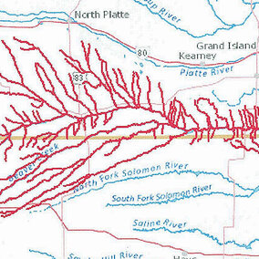 Republican River drainage system