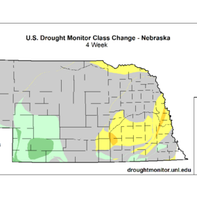 Four-week drought map