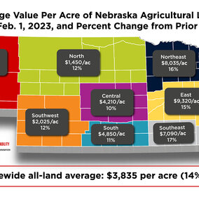 Map of land values in 2023