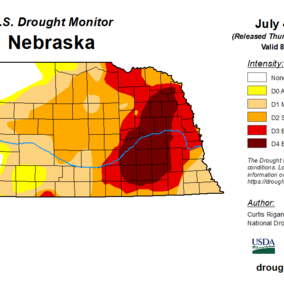 Drought monitor map