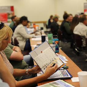 Nebraska Soil Health School attendees listen to lecture