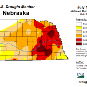 Drought monitor map