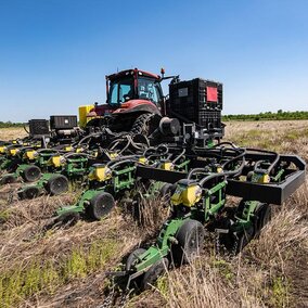 Combine in field